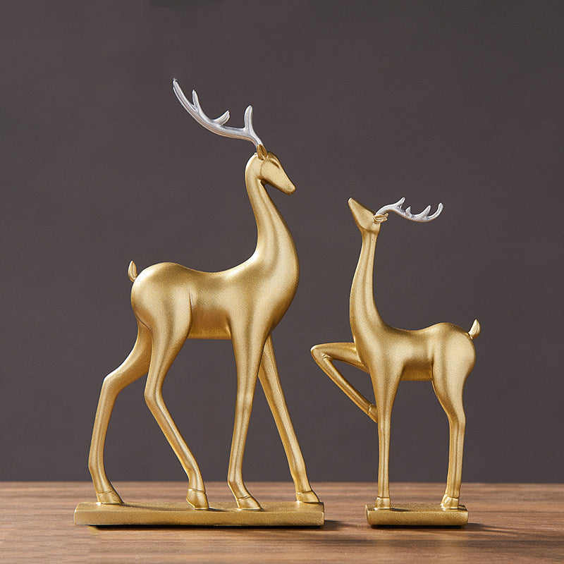 Couple Deer Ornaments Nordic Modern Light Luxury