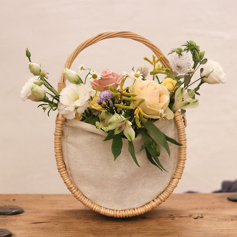 Flower Arrangement Planting Home Storage Decorative Fruit Basket