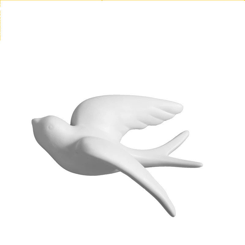 Ceramic Wall Hangings 3D Bird Decoration