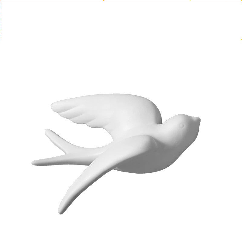 Ceramic Wall Hangings 3D Bird Decoration