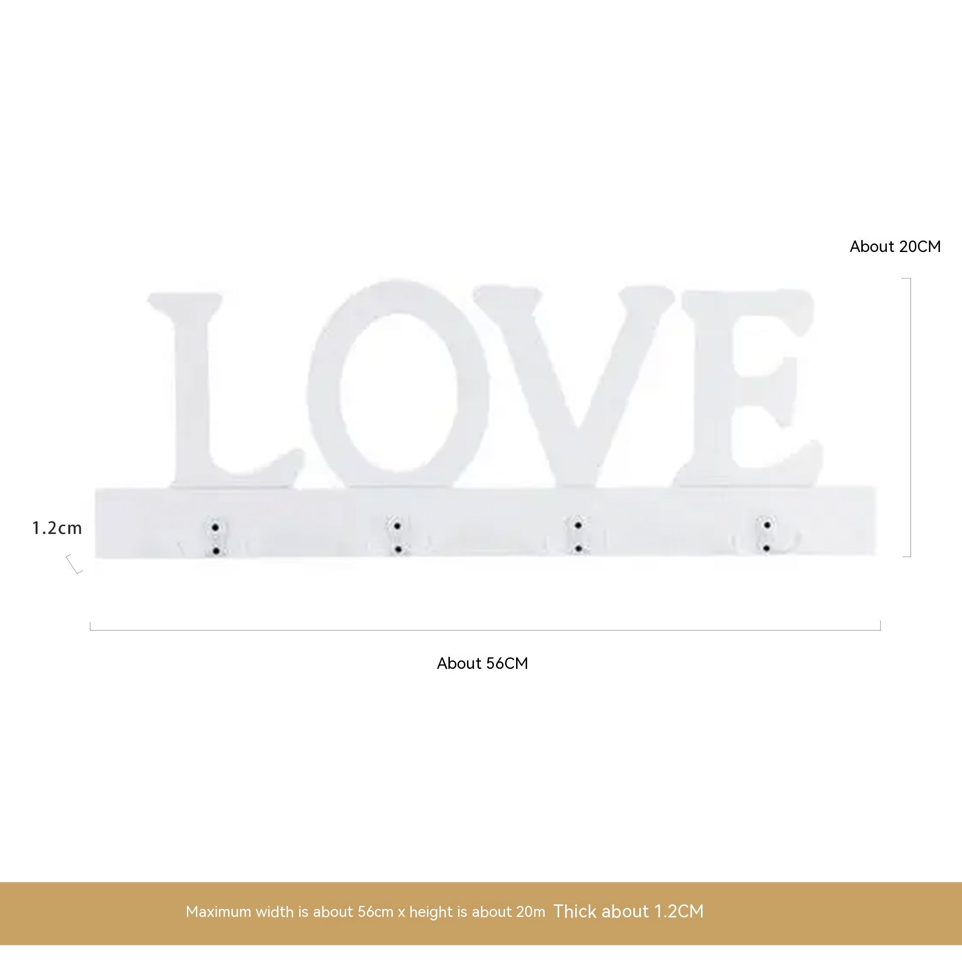Creative Simple LOVE Decorative Wall Hangings Hanger