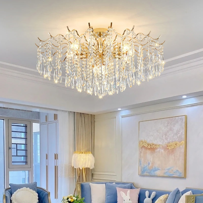 Affordable Luxury Crystal Chandeliers Add A Modern, Minimalist Touch To Your Living Room And Brighten Up Your Home Space