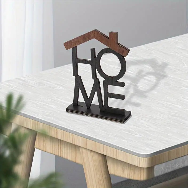 Creative Wooden Home Ornament Living Room Coffee Table Wardrobe Desktop Small House-Shaped Decoration Housewarming Birthday Gift