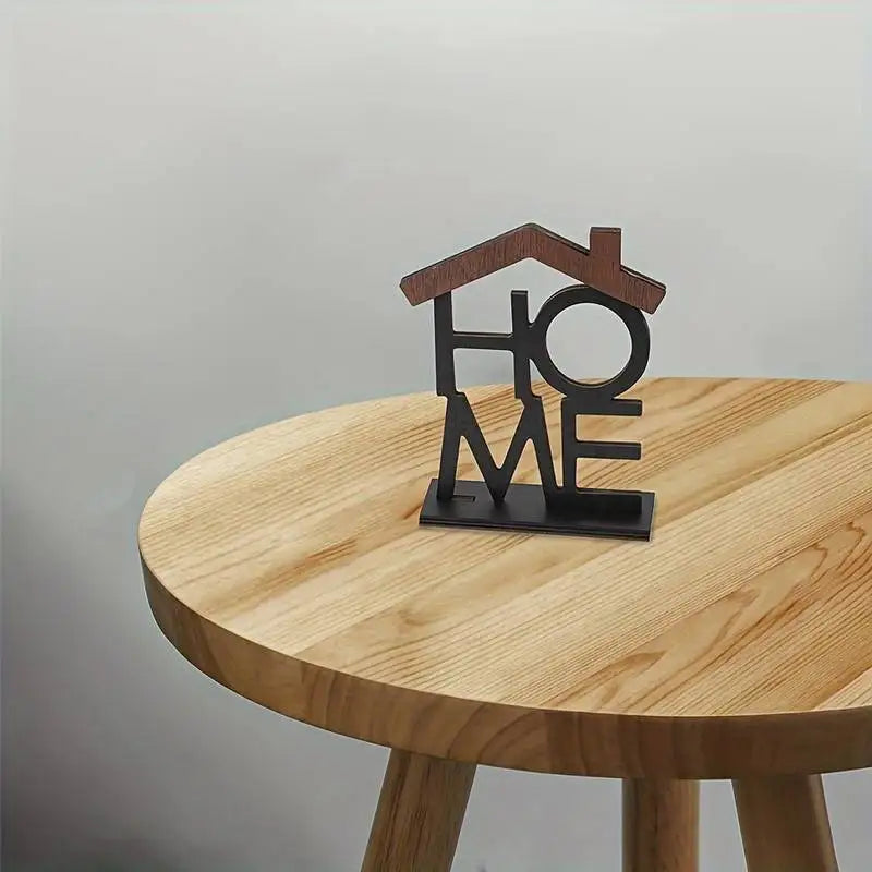 Creative Wooden Home Ornament Living Room Coffee Table Wardrobe Desktop Small House-Shaped Decoration Housewarming Birthday Gift