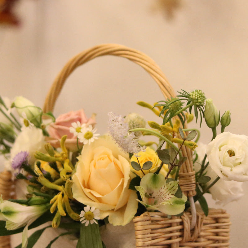 Flower Arrangement Planting Home Storage Decorative Fruit Basket