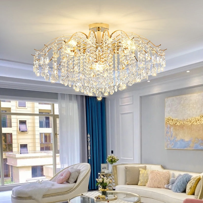Affordable Luxury Crystal Chandeliers Add A Modern, Minimalist Touch To Your Living Room And Brighten Up Your Home Space