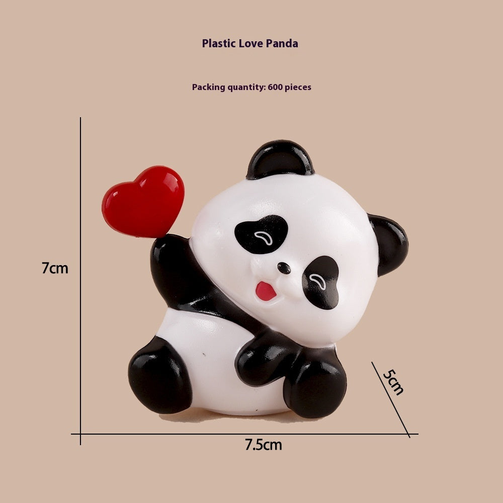 Cute Panda Children Cake Decorative Ornaments