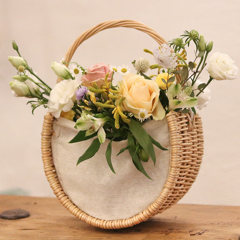 Flower Arrangement Planting Home Storage Decorative Fruit Basket